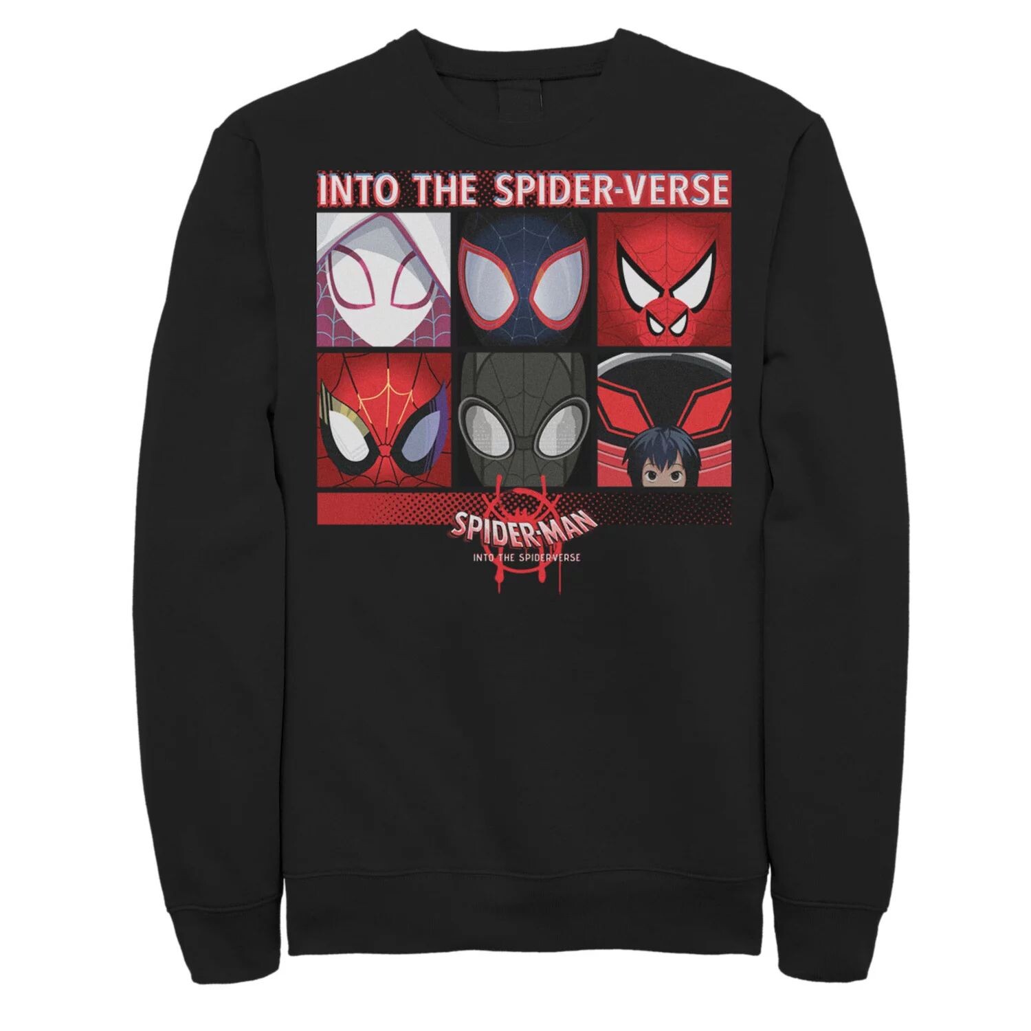 

Мужской флисовый пуловер с рисунком Marvel Spider-Man Spiderverse Square Group