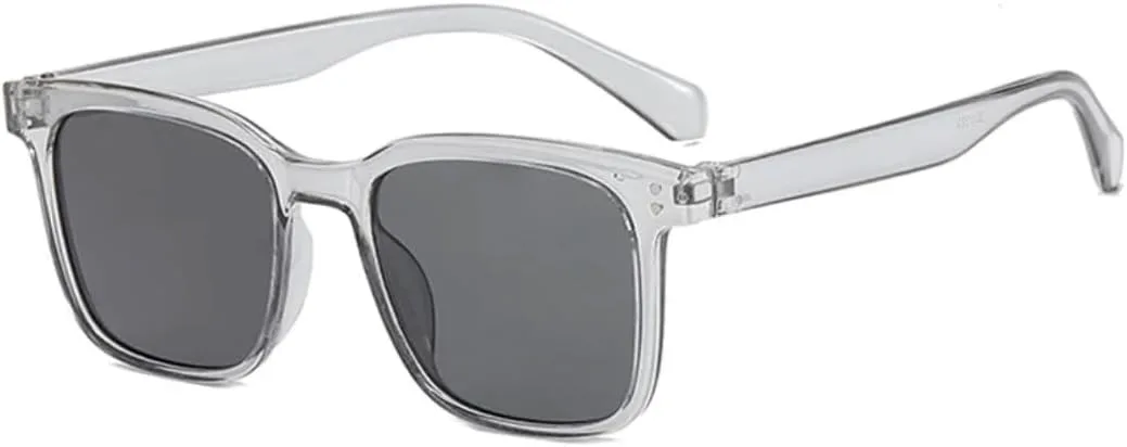 

Солнцезащитные очки с защитой UV400 | Оправа с заклепками, цветные линзы | Для женщин и мужчин, для занятий спортом на открытом воздухе и вождения DSVIGF, Gray Gray