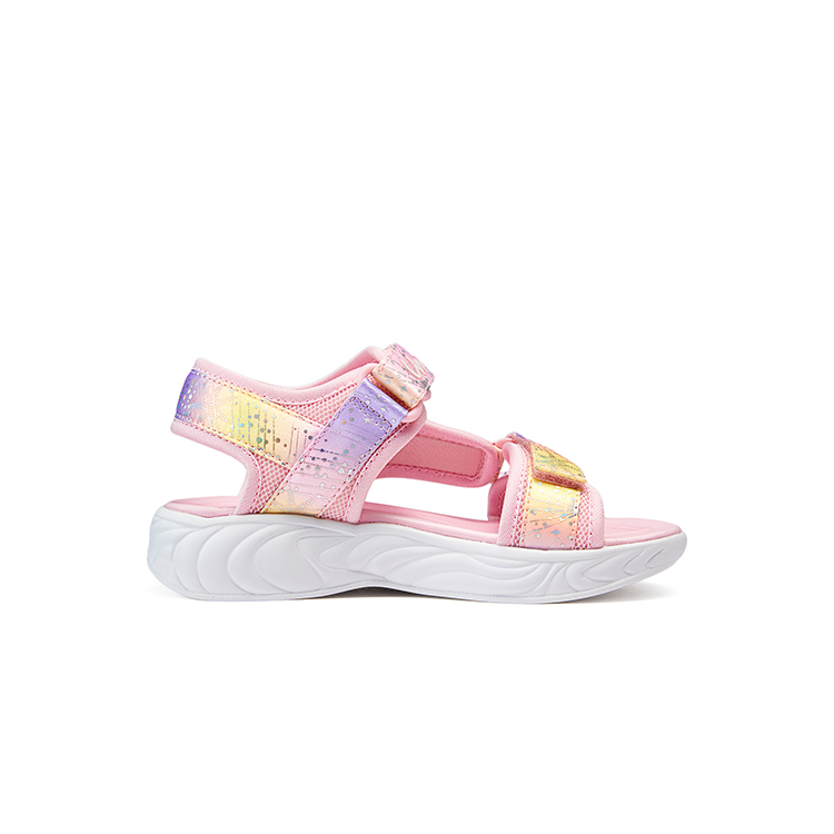 Skechers Kids Детские сандалии с противоскользящими амортизаторами, розовые — фото 2
