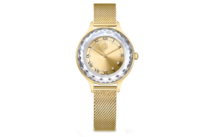 

Swarovski Часы Wrist Watch Quartz Movement Stainless Steel Strap Gold Dial Women's 5649993, Gold Dial