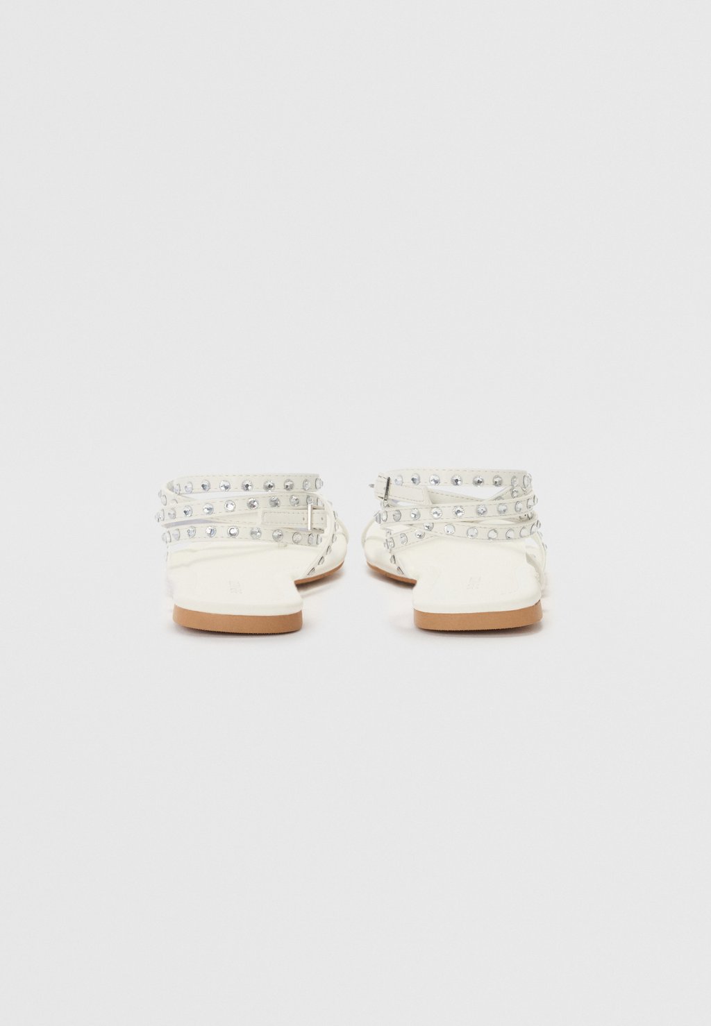 Сандалии с манжетой на щиколотке T-bar sandals Even&Odd, белый — фото 3