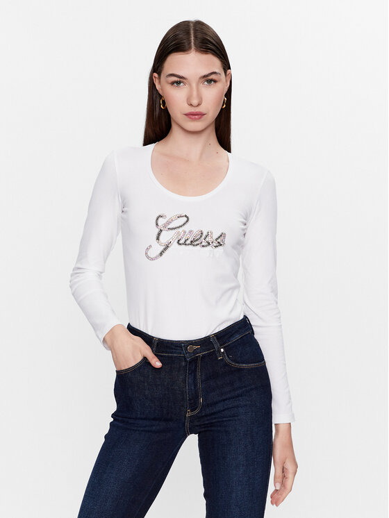 

Узкая блузка Guess, белый