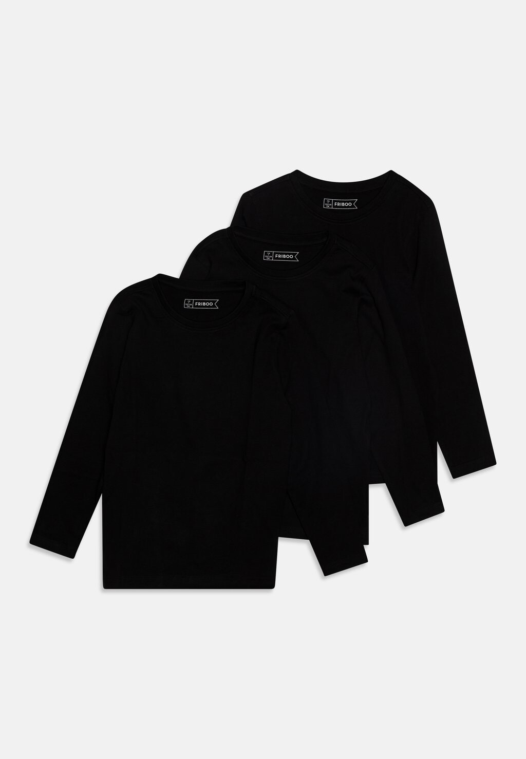 

футболка с длинным рукавом Unisex 3 Pack Friboo, черный