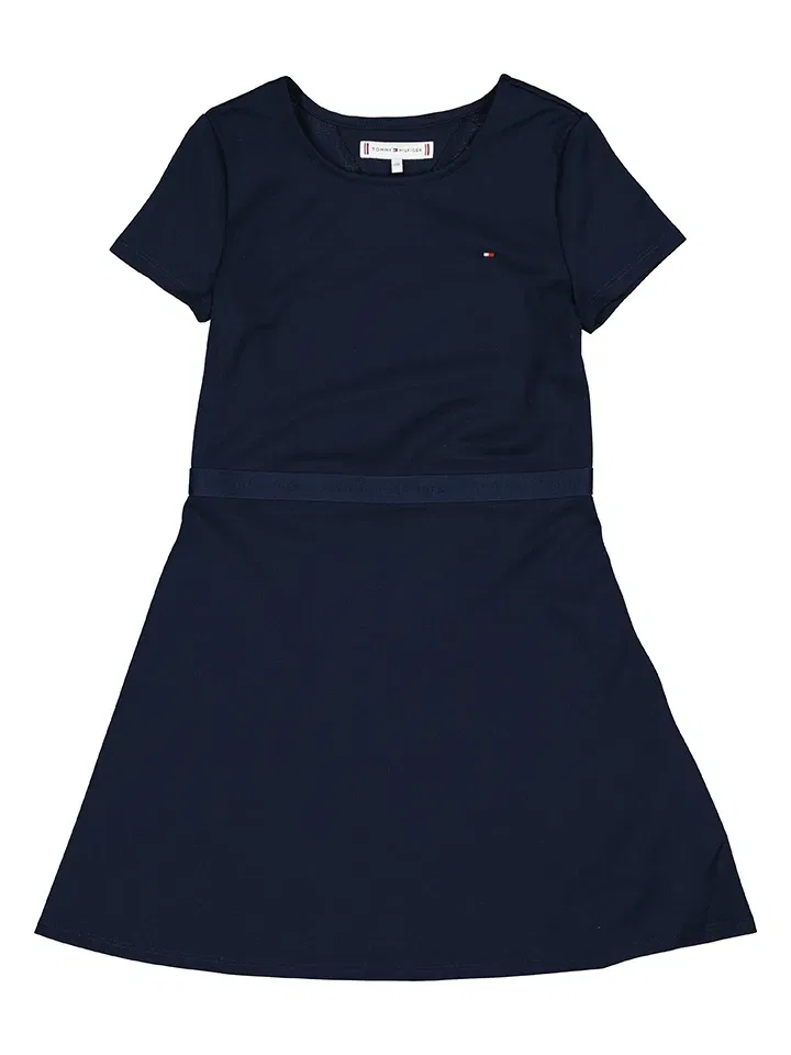 Платье с круглым вырезом Tommy Hilfiger, темно-синий