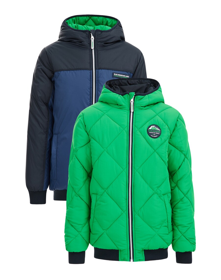 

Межсезонная куртка WE Fashion, цвет marine blue/Dark blue/Grass green