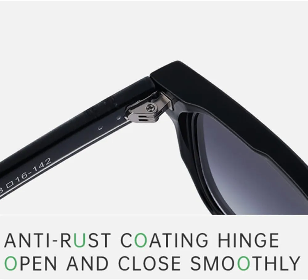 

Солнцезащитные очки LVTFCO Vintage Rivets для мужчин, модные двухцветные градиентные, защита от УФ-излучения UV400, женские солнцезащитные очки, Matte Grey Grey