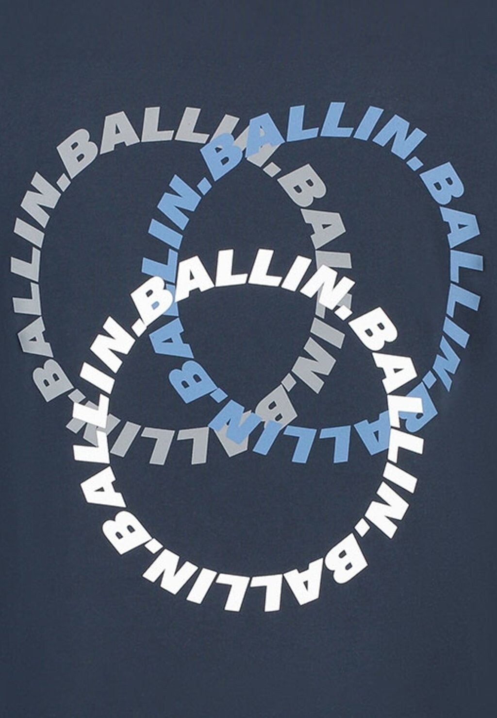 

Футболка с принтом REGULAR FIT CREWNECK Ballin, темно-синий