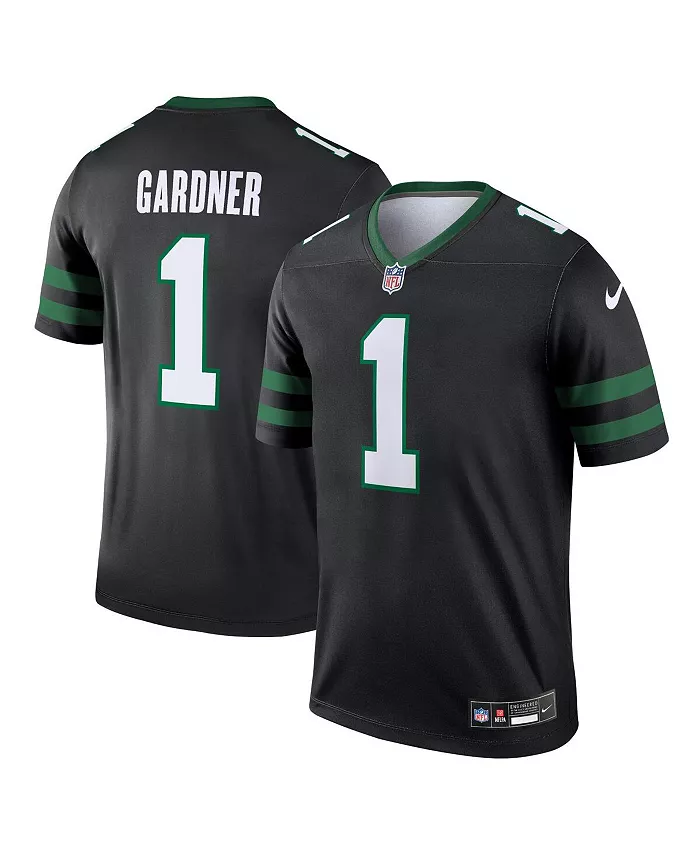 

Мужская альтернативная легендарная футболка Ahmad Sauce Gardner Legacy New York Jets Nike, черный