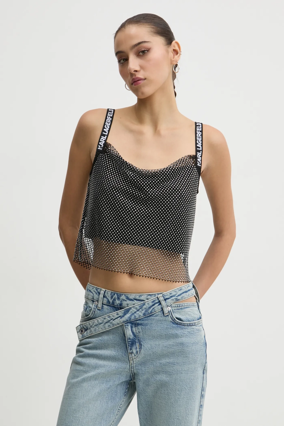 

Топ Karl Lagerfeld Jeans, черный
