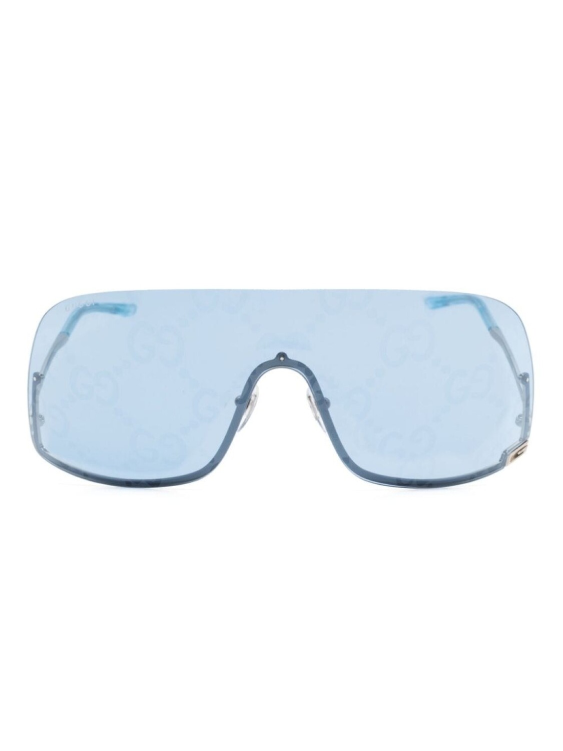 

Gucci Eyewear солнцезащитные очки в массивной оправе, синий