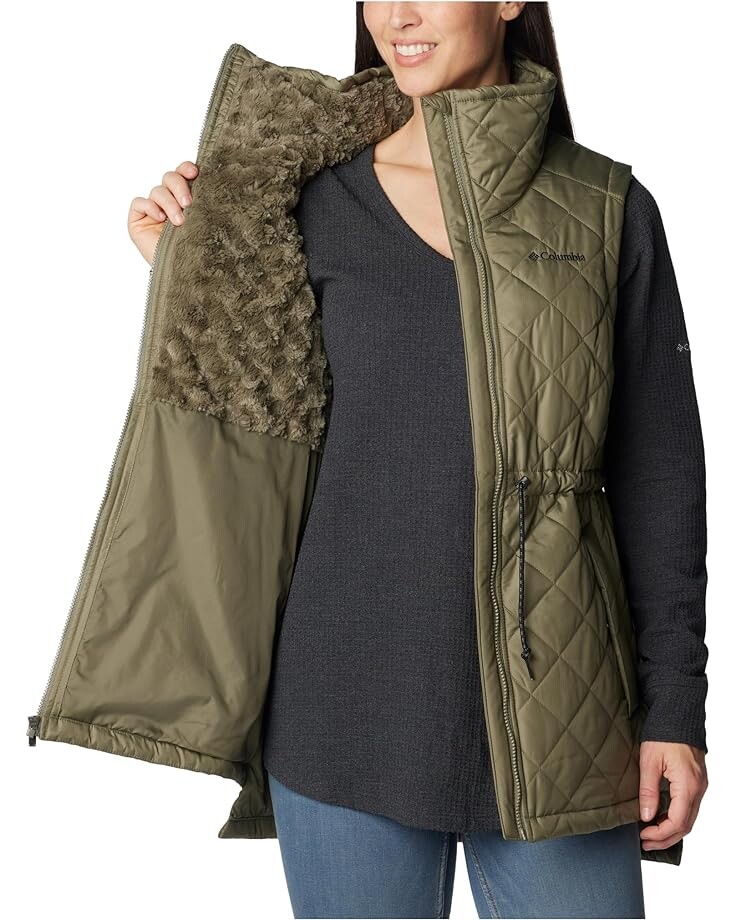 

Утепленный жилет Columbia Copper Crest Mid Vest, цвет Stone Green