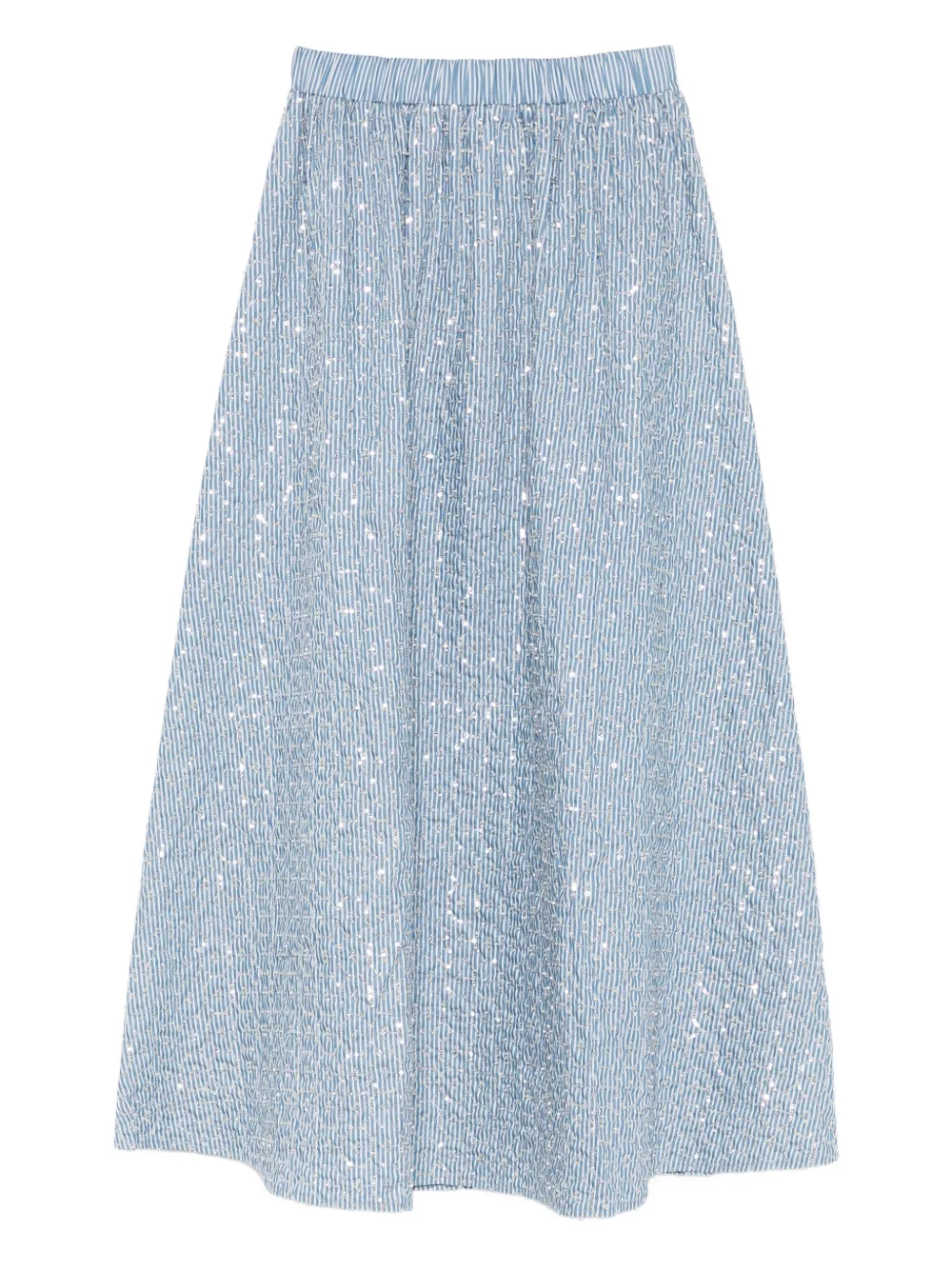 

Декорированная юбка макси в полоску Sandro, синий