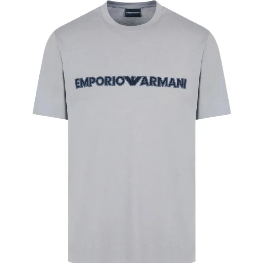 EMPORIO ARMANI Футболка мужская серая FW24