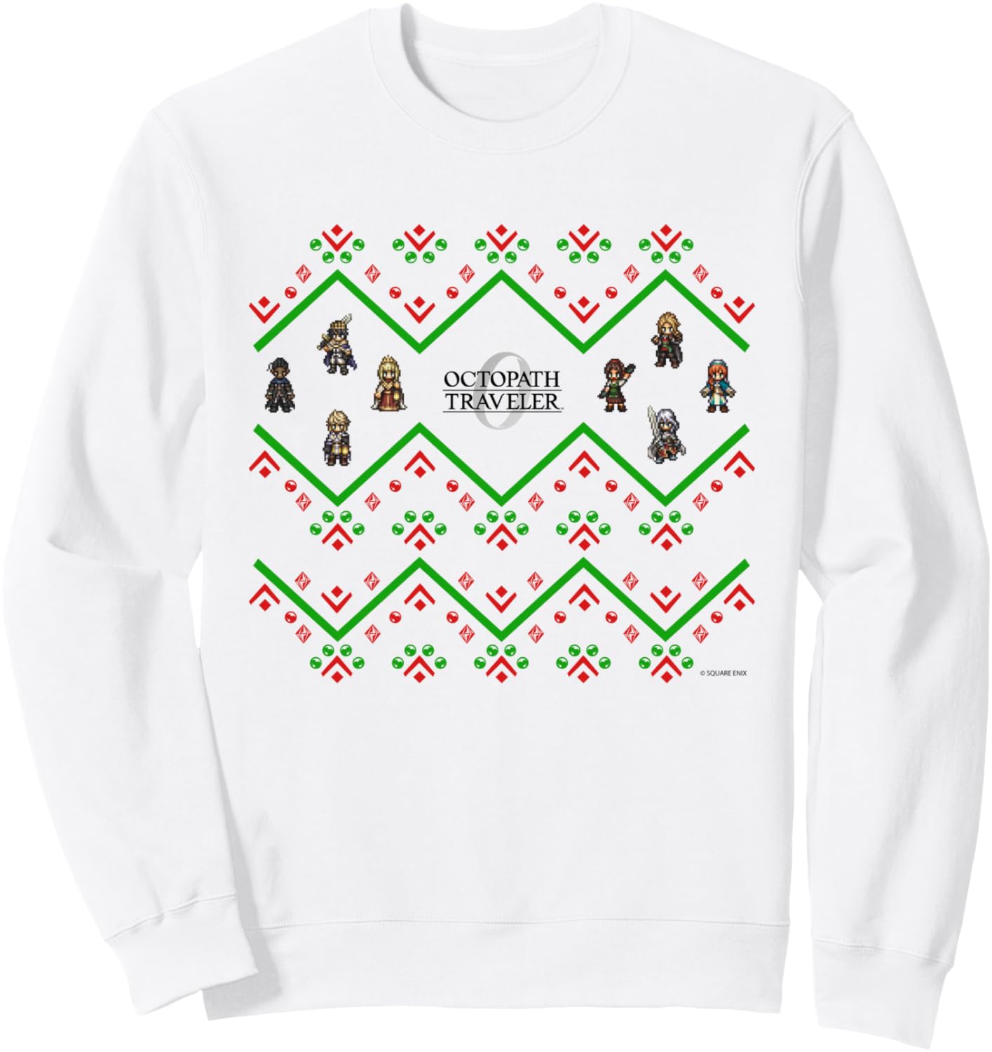 

Толстовка Octopus Traveler 0 с праздничным дизайном, выпущенная ограниченным тиражом Square Enix, белый
