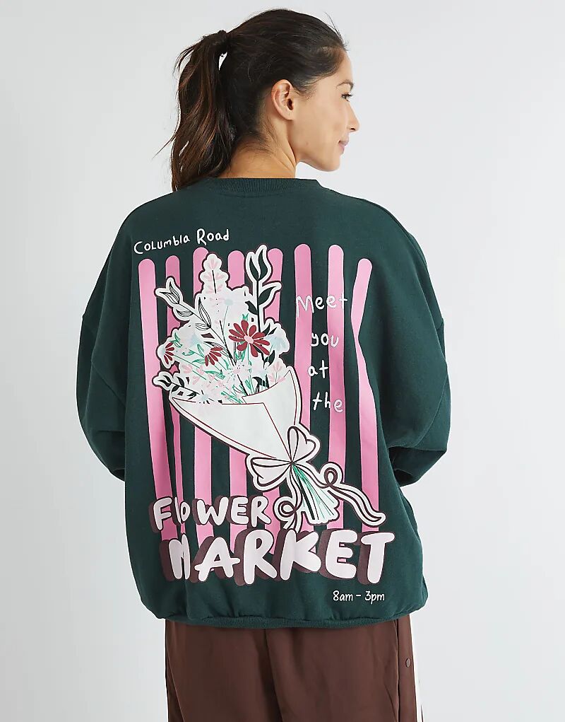 

Свитшот Skinnydip с цветочным рынком в зеленом цвете