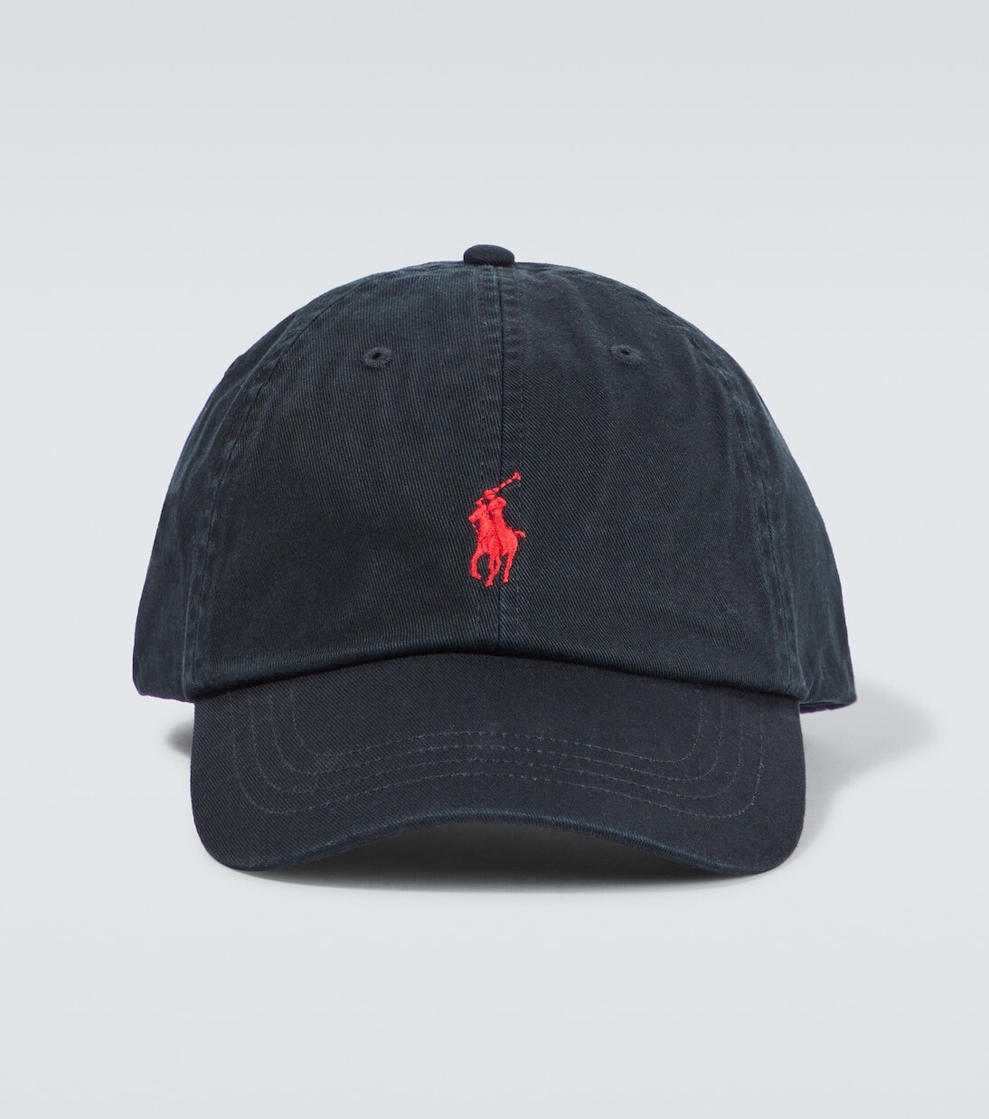 

Хлопковая бейсболка Polo Ralph Lauren, черный