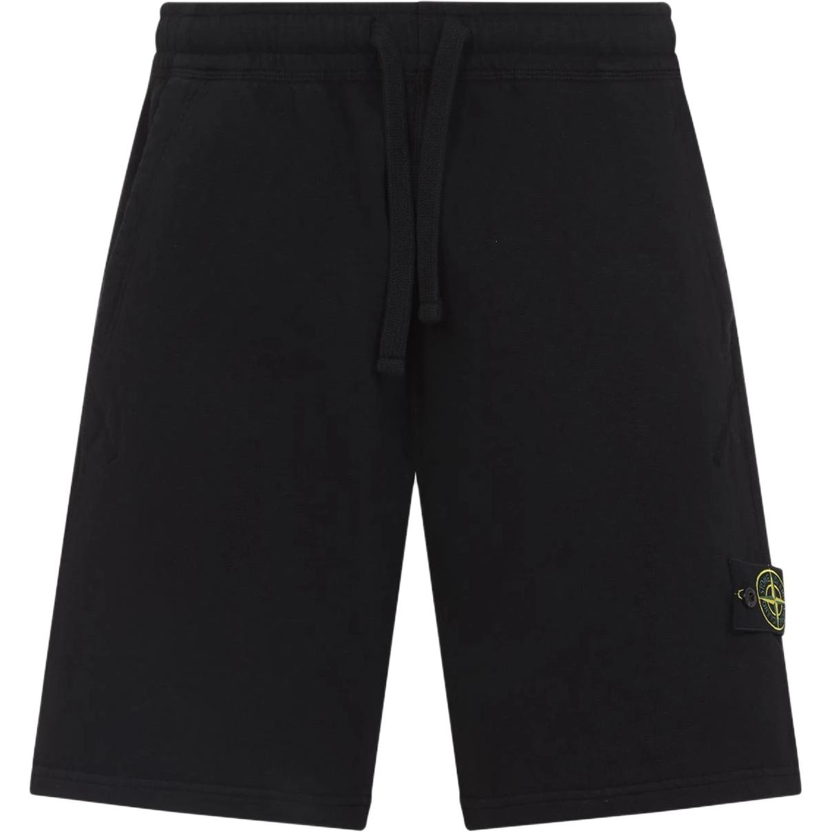 

Шорты с завязками и нашивкой с логотипом STONE ISLAND, черный