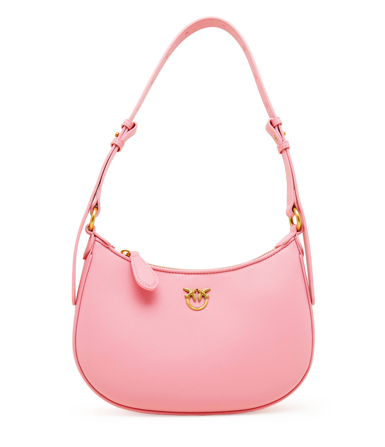 

Сумка-хобо Pinko HALF MOON MINI FL VITELLO SETA, роза