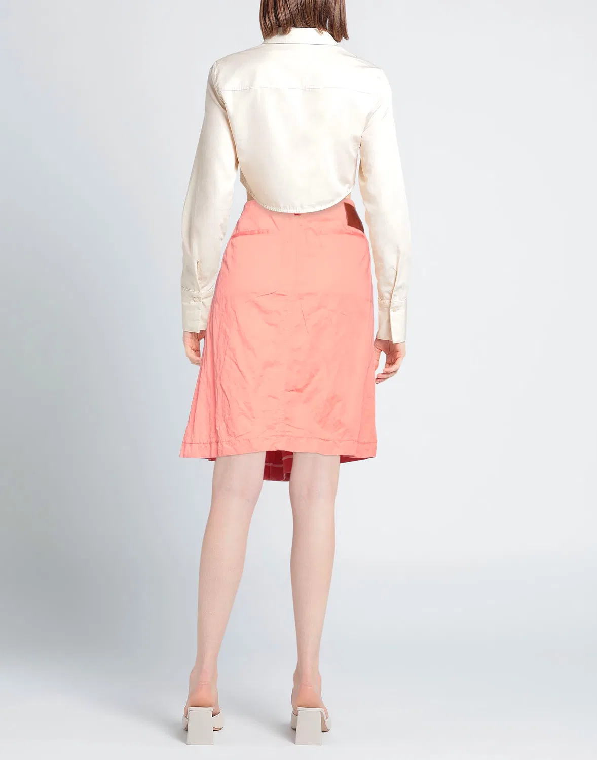 Юбка миди Salmon pink DSQUARED2 — фото 3