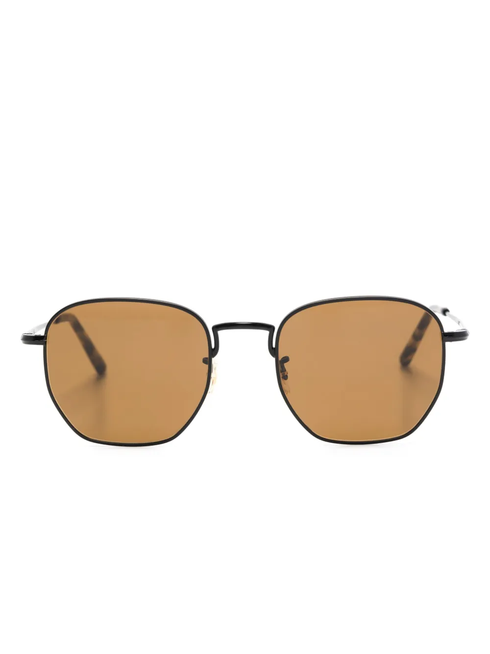 

Солнцезащитные очки в шестиугольной оправе Oliver Peoples, черный