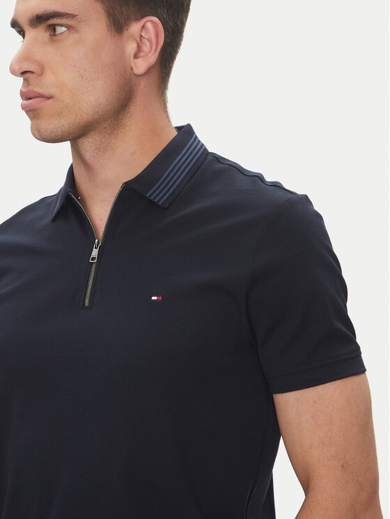 Рубашка поло стандартный крой MW0MW38473 Tommy Hilfiger, синий — фото 4