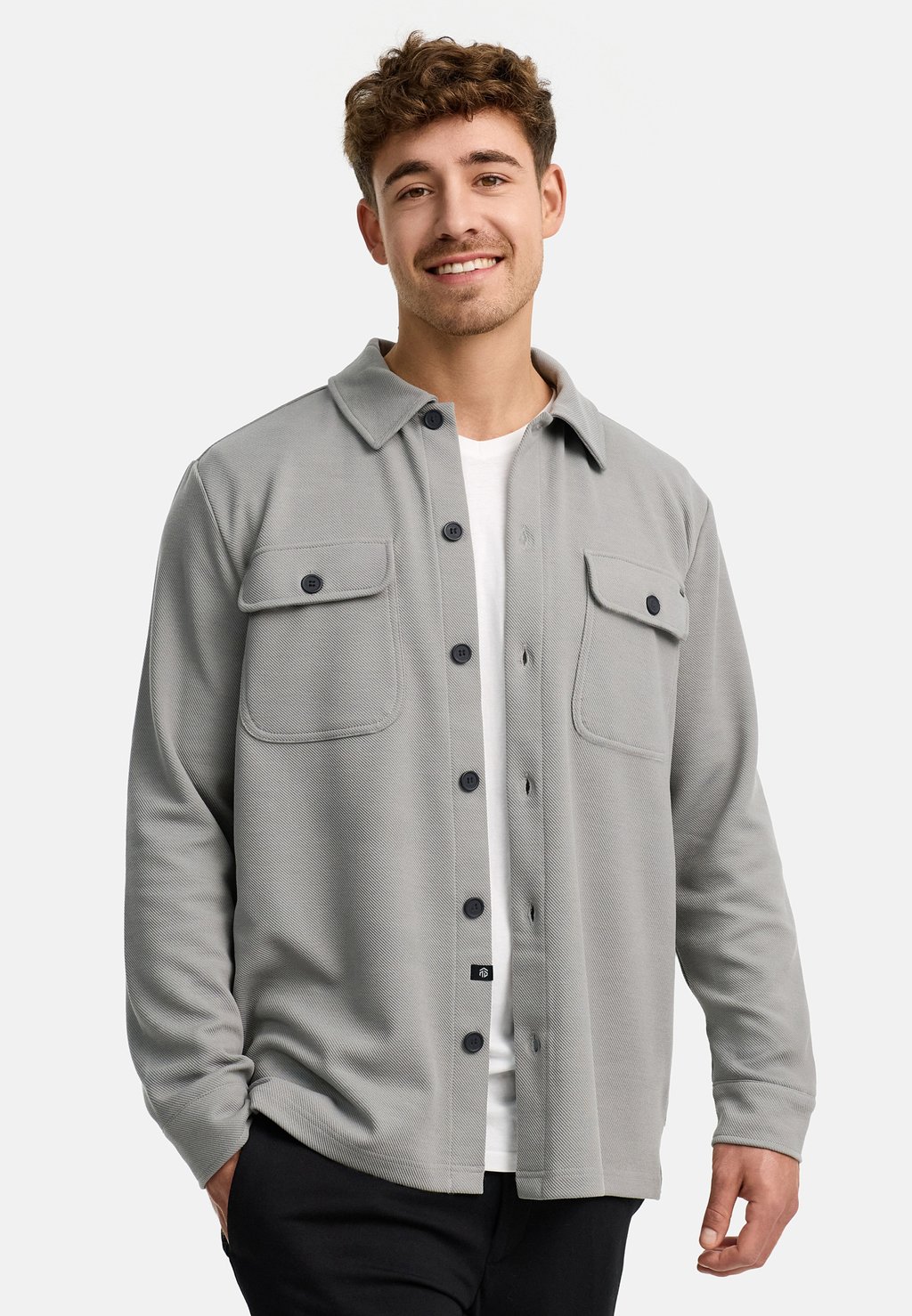 

Рубашка INDICODE JEANS, светло-серый