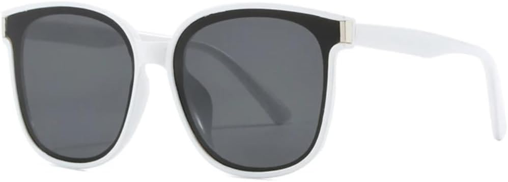 

Женские солнцезащитные очки с заклепками, модные мужские повседневные очки, винтажные мужские очки для активного отдыха и путешествий, солнцезащитные очки UV400 VVTWSSW, White Gray