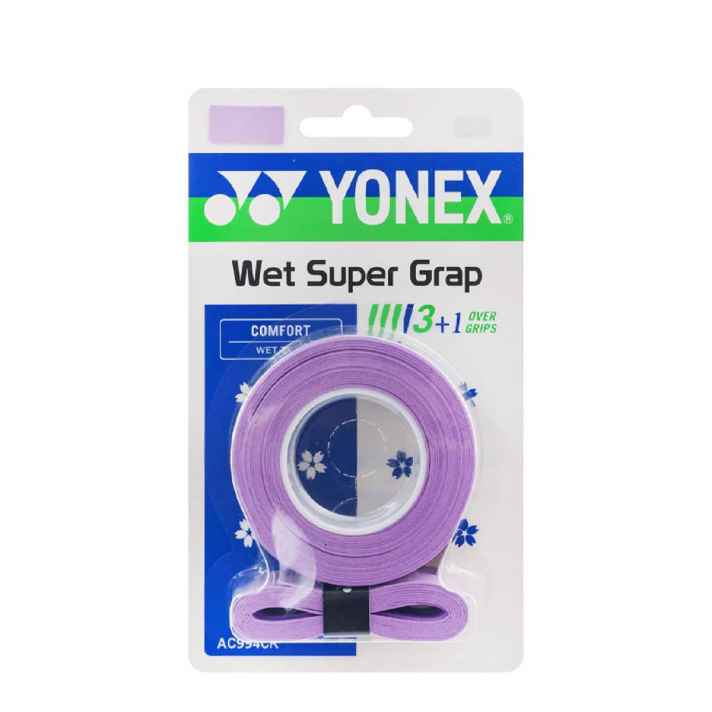 

Лента для рукоятки бадминтонной ракетки вязкая полиэстер полиуретан unisex YONEX, фиолетовый