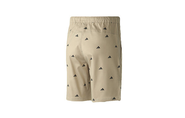 Шорты m short gen aop logo printing sports shorts brown Adidas, коричневый — фото 2