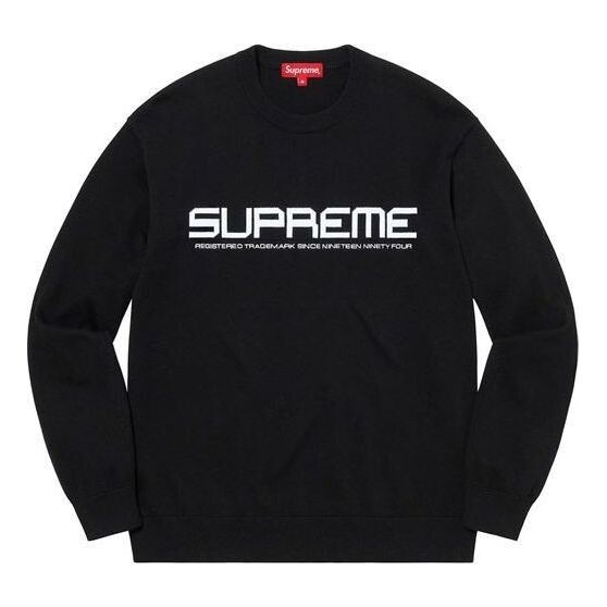 

Свитер split logo pullover 'black white' Supreme, черный