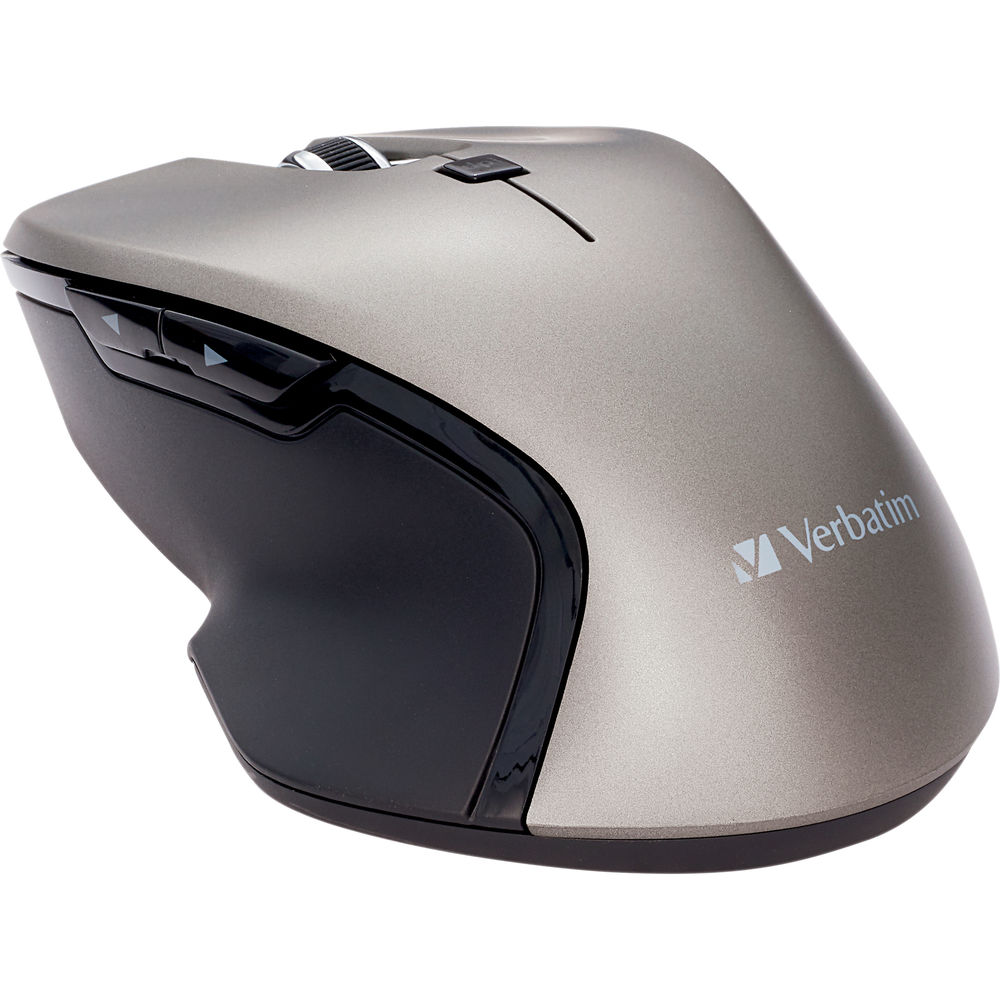 

Беспроводная мышь Verbatim с синей светодиодной подсветкой USB Type-C (графит)