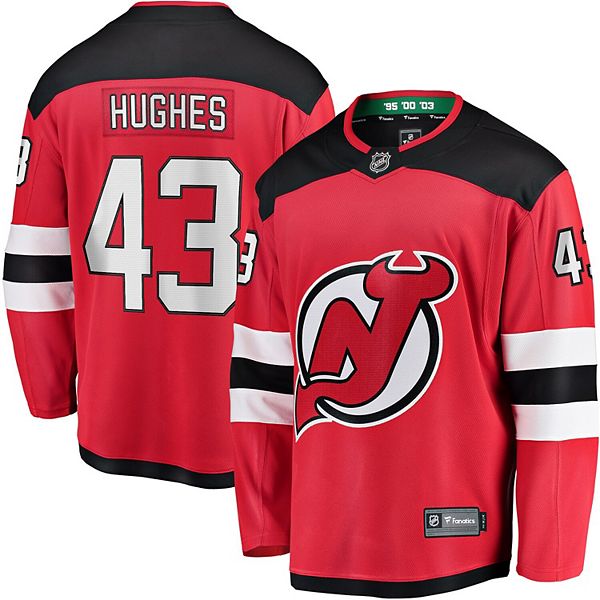 

Футболка New Jersey Devils Home Breakaway Luke Hughes Unbranded