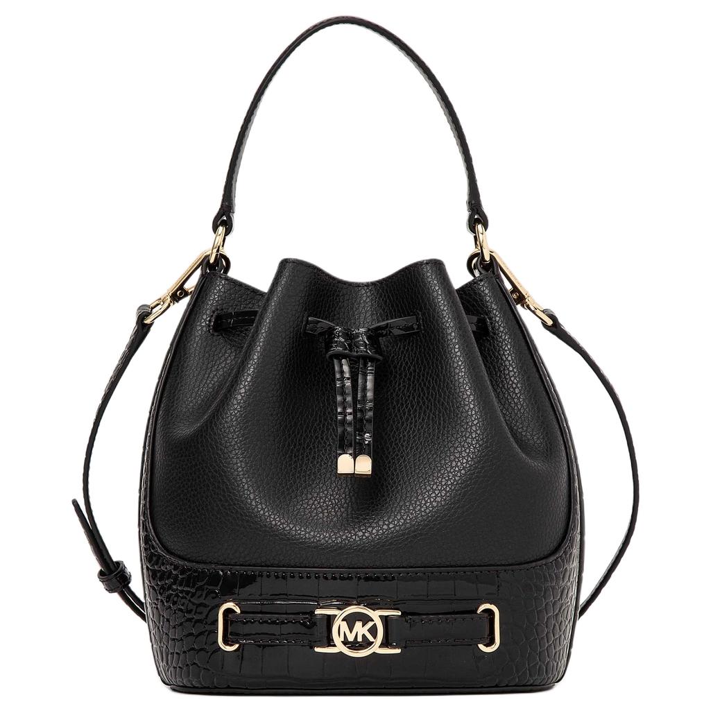 

MICHAEL KORS Кожаная ведерка через плечо кроссбоди сумка среднего размера женская черная