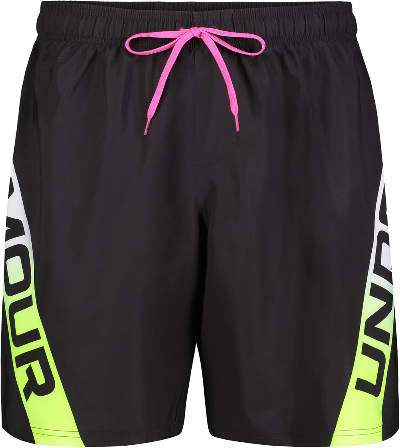 

Мужские шорты для плавания с электробордом Under Armour, затягивающиеся на шнурок и эластичный пояс сзади, быстросохнущие, Black Wordmark