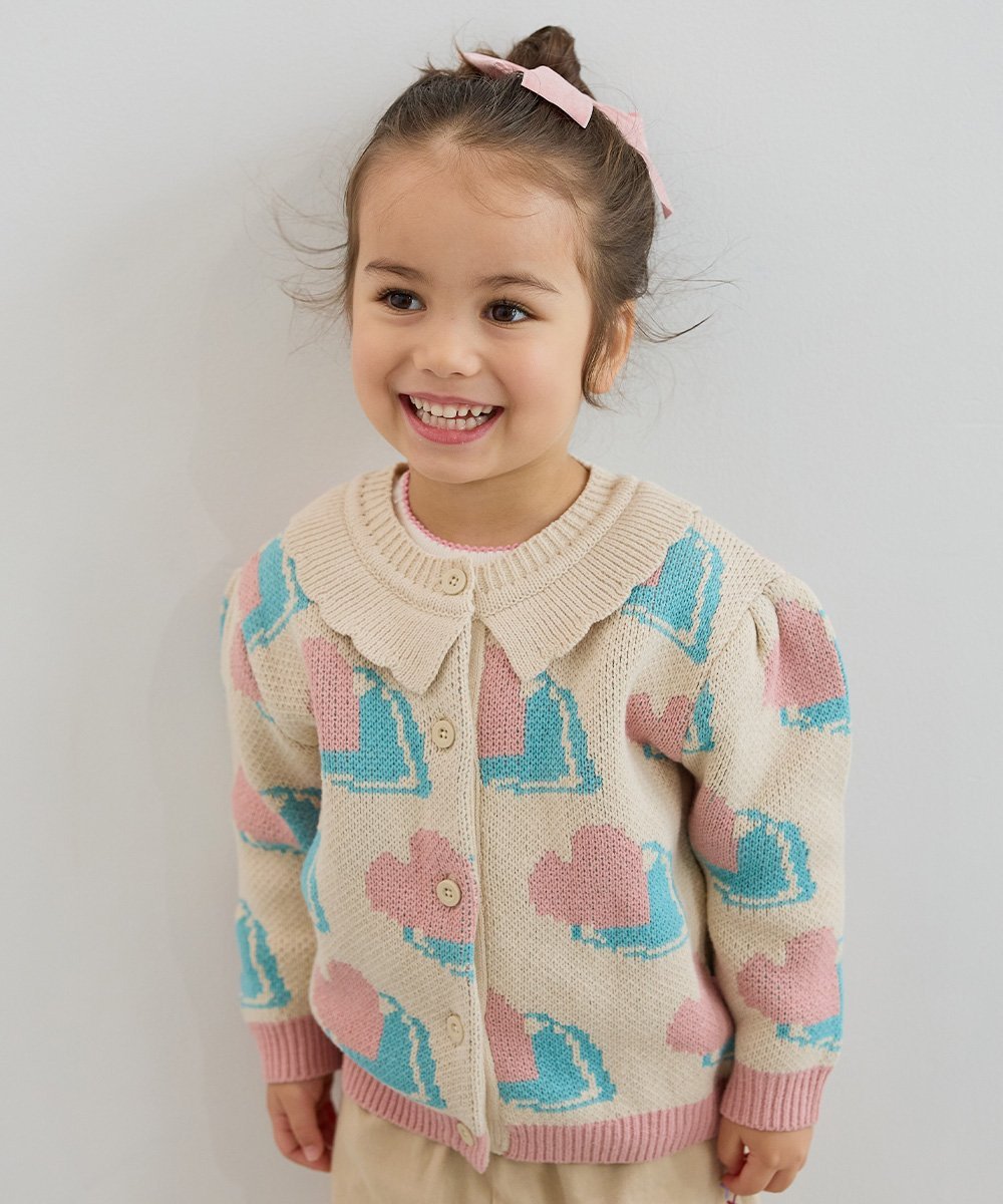 Прекрасный вязаный кардиган с длинными рукавами Moimoln, Beige