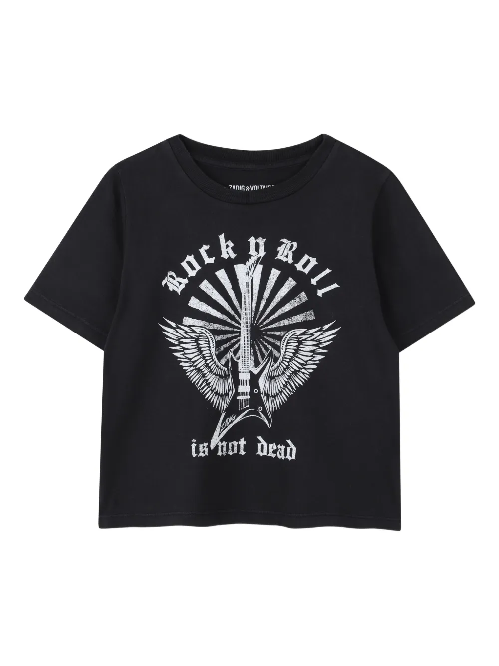 

Футболка с графичным принтом Zadig & Voltaire Kids, черный