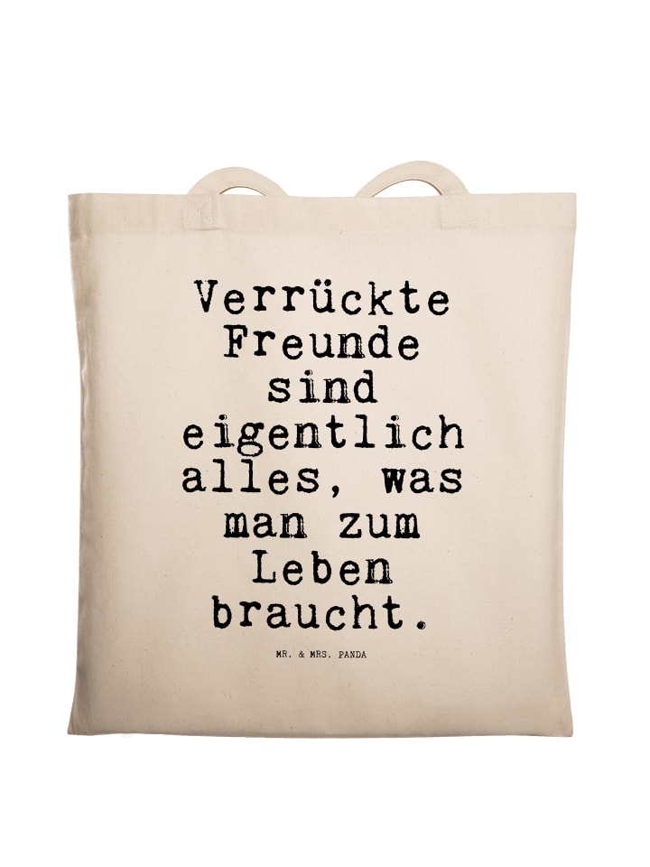 

Mr. & Mrs. Panda Сумка для покупок. Сумасшедшие друзья на самом деле... в кремовом цвете