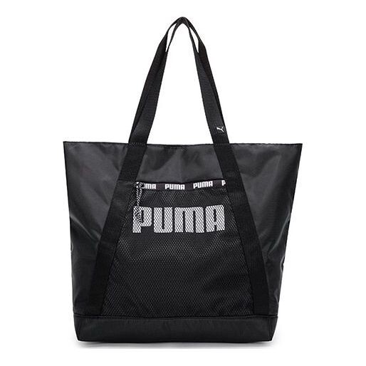 

Сумка core base large shopper bag 'black white' Puma, черный