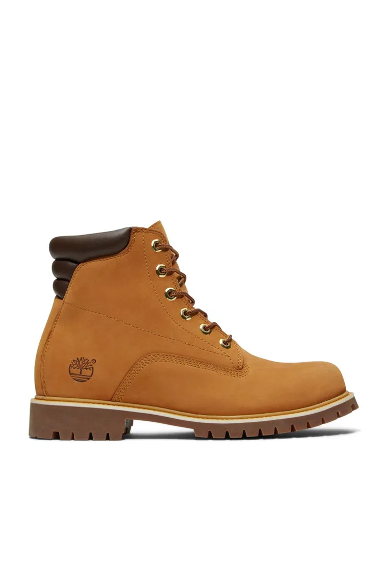 Мужские ботинки, 15 см, водонепроницаемые, шнуровка, Alburn Timberland, желтый