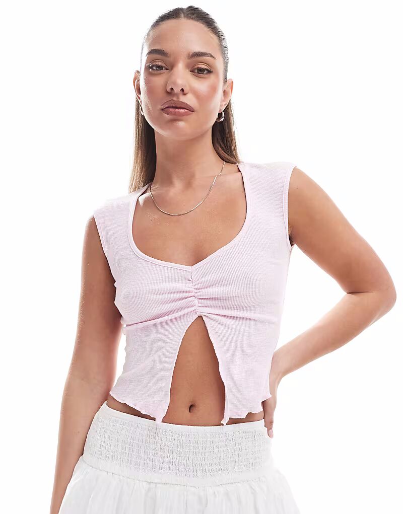 

Футболка Chelea Baby из хлопка в розовом цвете Cotton:On