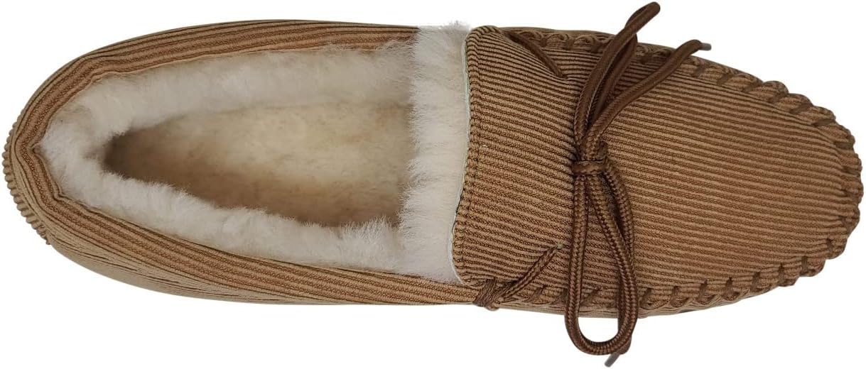 Мужские мокасины BEARPAW Moc II нескольких цветов, Мужские тапочки, Мужская обувь, Удобные и легкие, Walnut Corduroy — фото 4