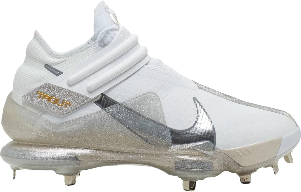 

Бейсбольные бутсы Nike Men's Force Zoom Trout 7 Pro Metal, белый/металлик золотой