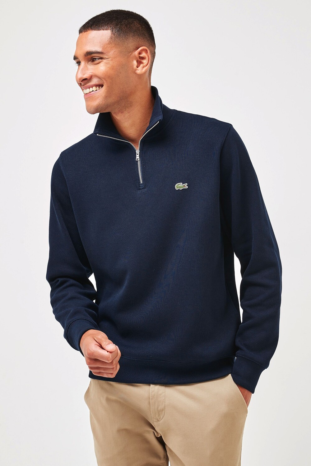 

С короткой молнией Lacoste, синий