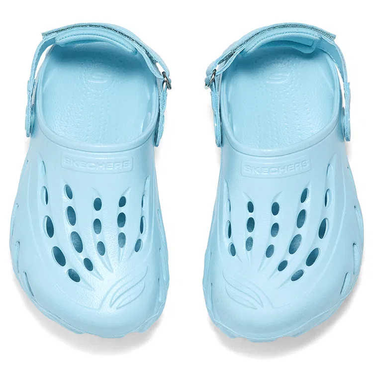 Детские сабо Skechers Kids голубые — фото 4