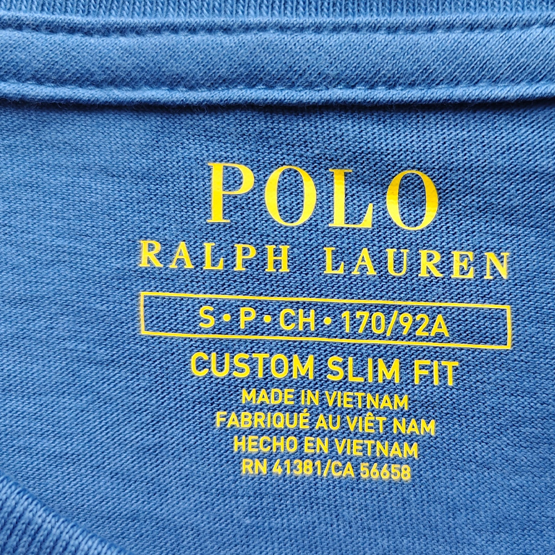 Футболка мужская синяя Polo Ralph Lauren — фото 3