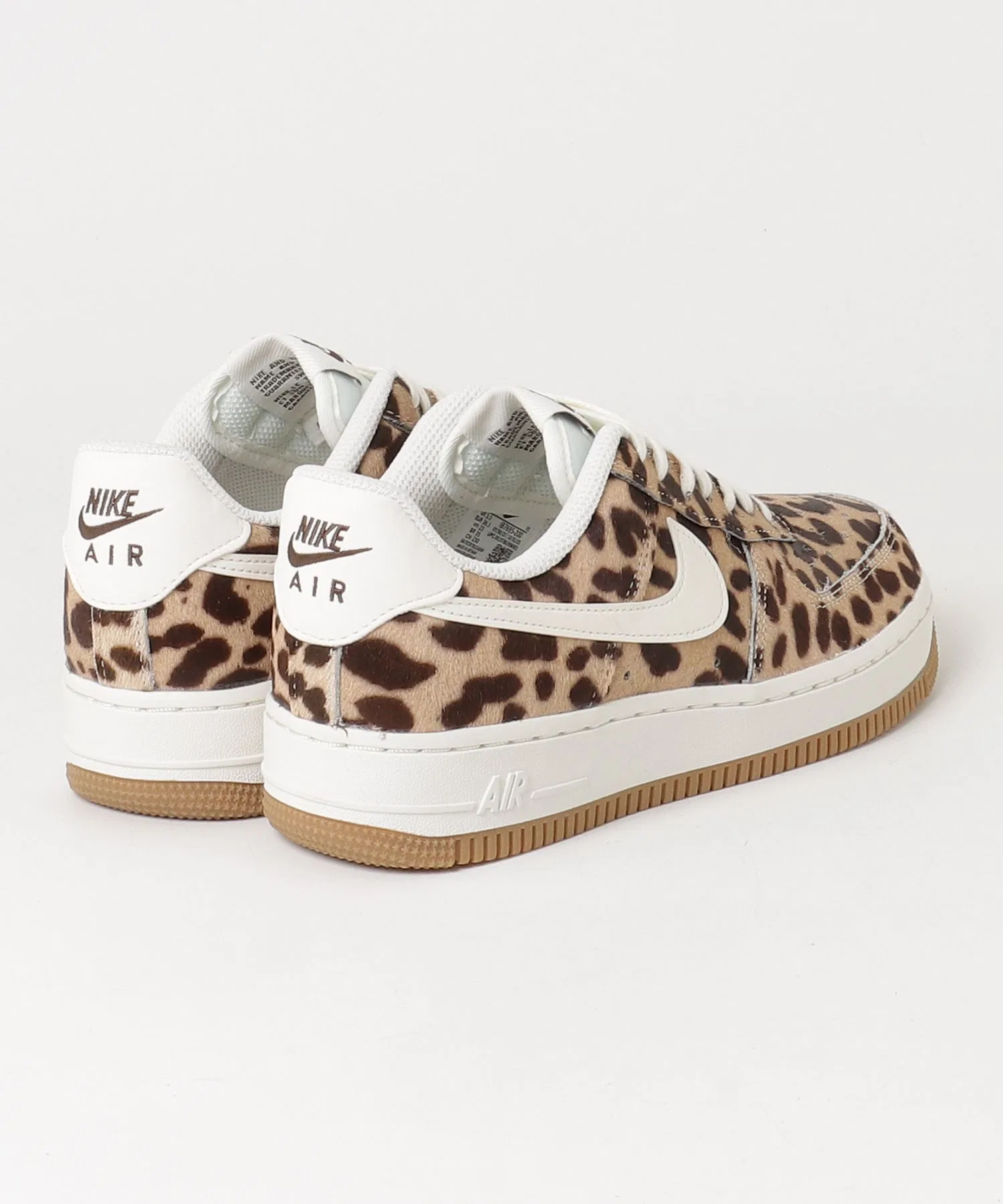 Унисекс кроссовки Nike Air Force 1 '07 с леопардовым принтом и гам подошвой коричневые — фото 2
