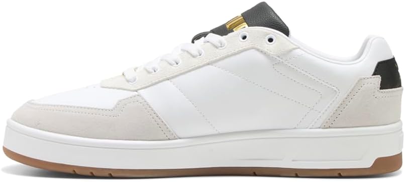 Мужские кроссовки PUMA Court Classic Lux Sd Casual - белые — фото 3