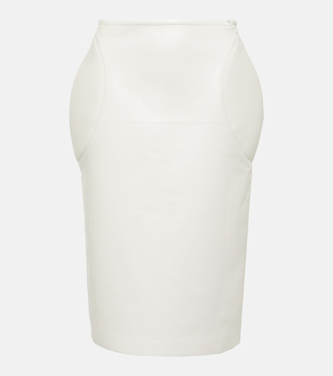

Кожаная юбка-карандаш Alaïa, белый
