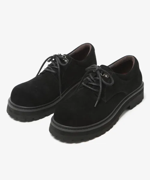 Мужские туфли WETHEROAD WTRD1121 Sandman 4-hole Derby Shoes Black — фото 3