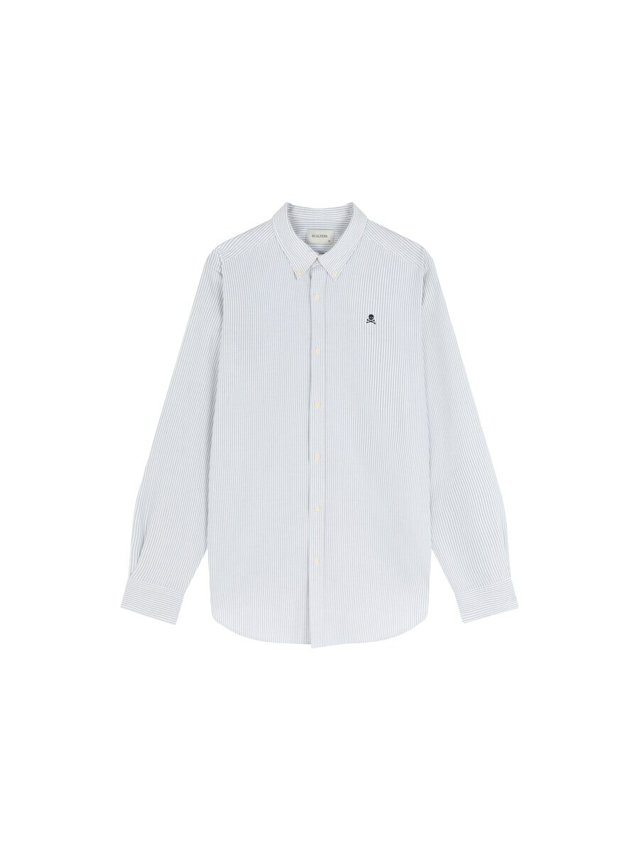 

Повседневная рубашка Scalpers Regular fit Button Up Shirt , светло-синий